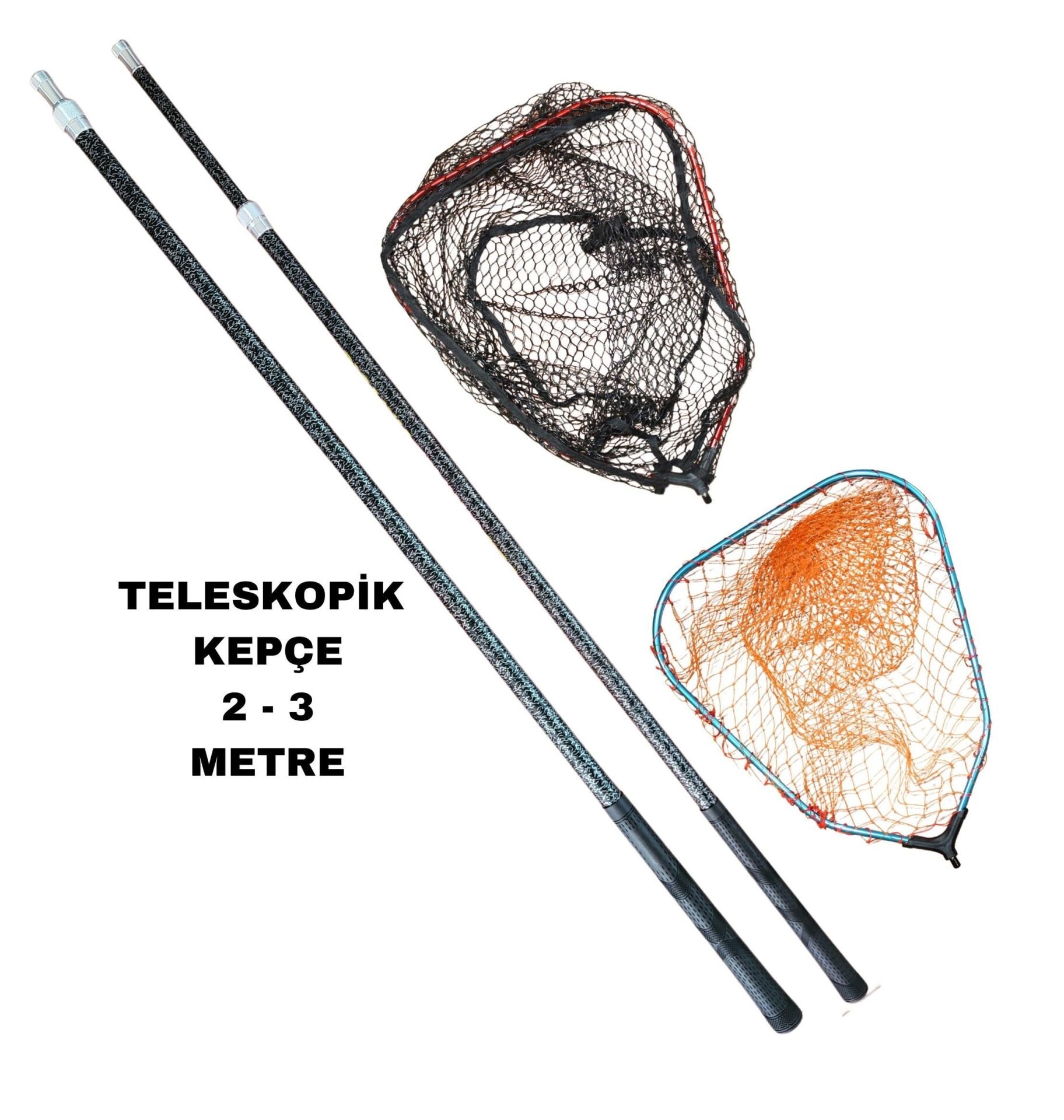 BALZA TELESKOPİK SAPLI KAUÇUK KEPÇE 2MT