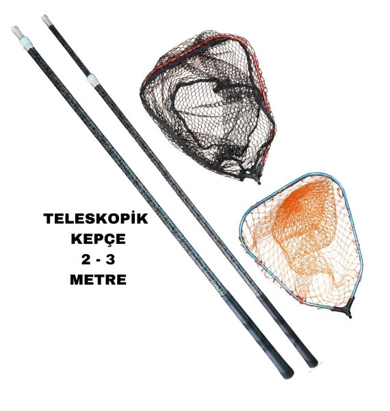 BALZA TELESKOPİK SAPLI KAUÇUK KEPÇE 2MT