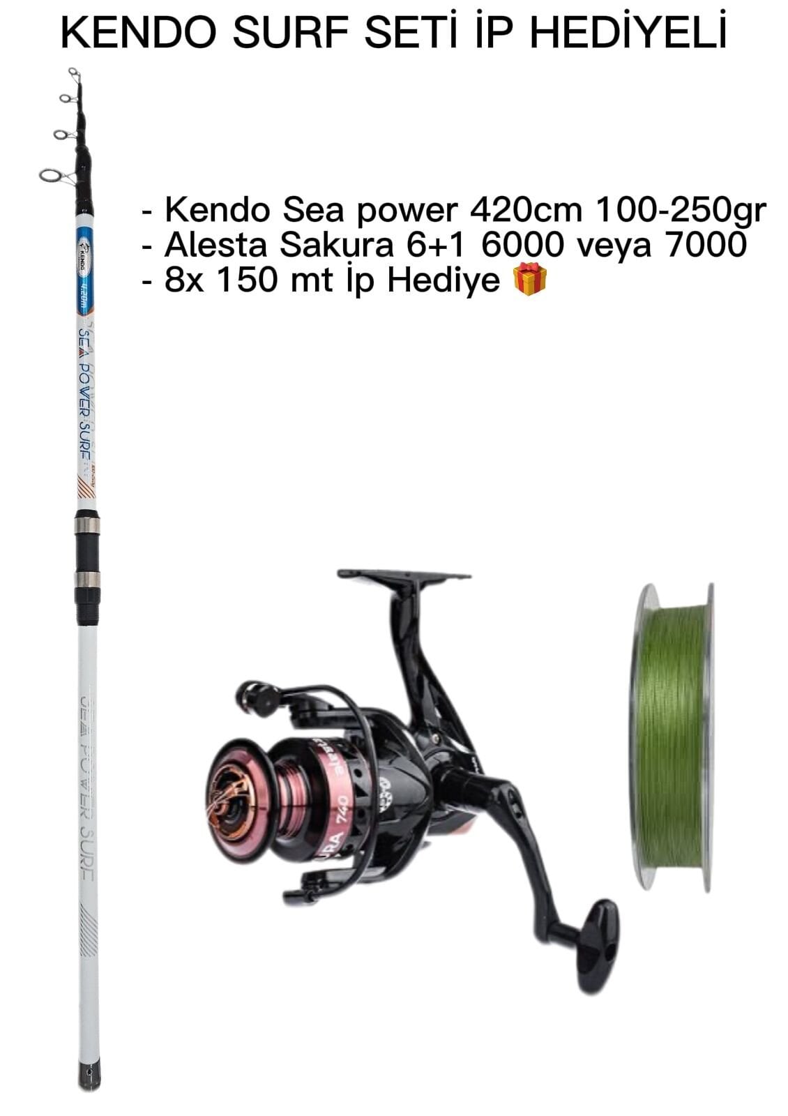 Kendo Surf Olta Seti İp Hediyeli