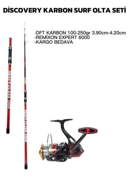 KARBON DİSCOVERY - REMİXON SURF OLTA SETİ