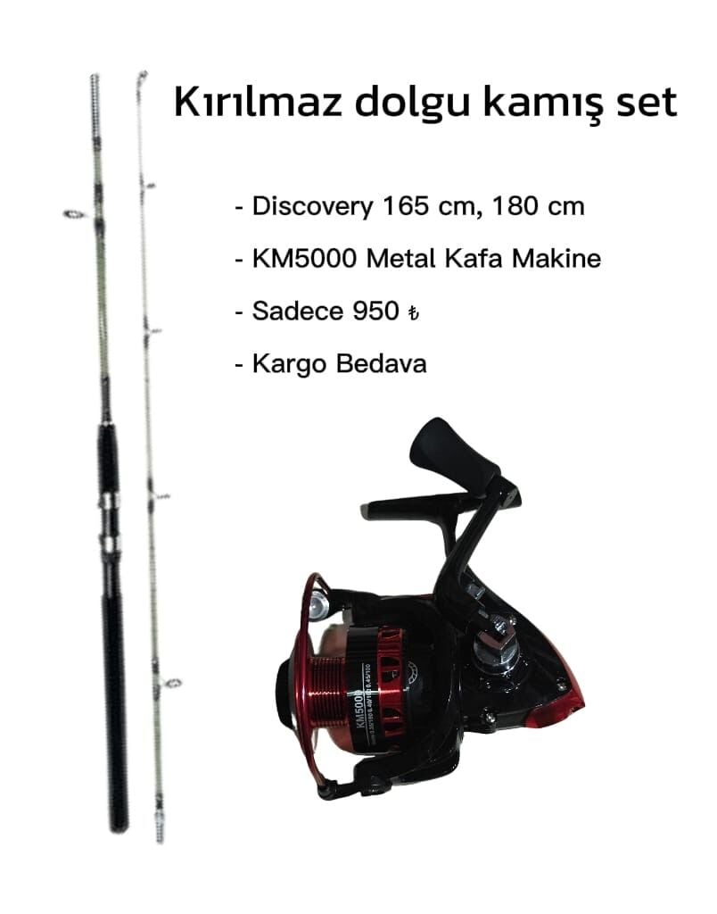 EFSANE FİYATLA SİLİKON DOLGU KAMIŞ OLTA SETİ