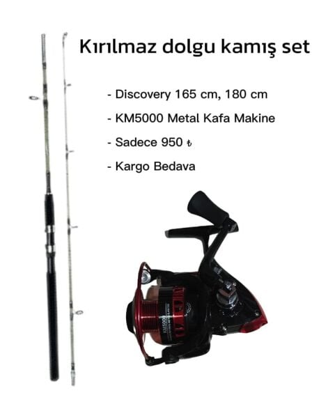 EFSANE FİYATLA SİLİKON DOLGU KAMIŞ OLTA SETİ