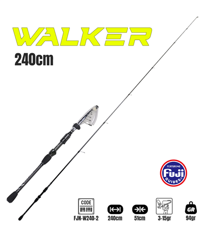 Fujin Walker 240cm 3-15gr Teleskopik Spin Kamışı