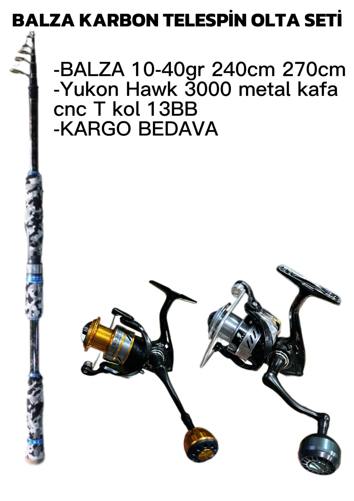 Balza Fantastik Telespin Olta seti