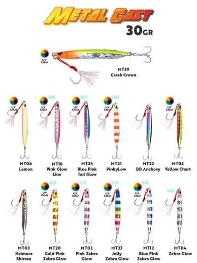 Fujin Metal Cast 30gr Shore Jig Metal Yem