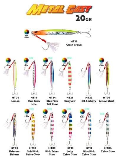 Fujin Metal Cast 20gr Light Jig Metal Yem