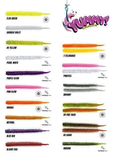 FUJIN Yummy Sandworm 7cm LRF Silikonu