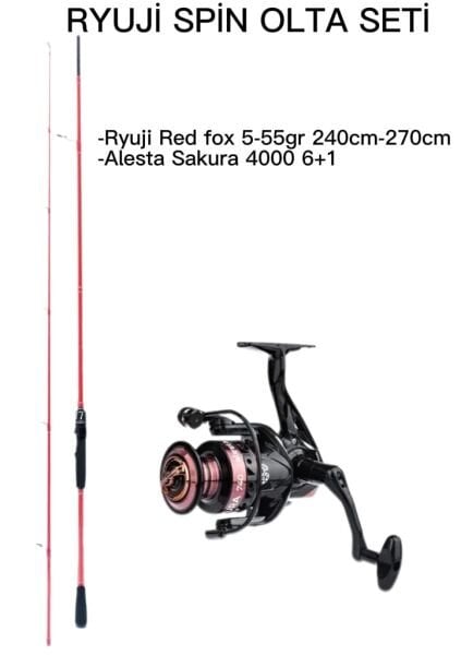 RYUJİ RED FOX SPİN OLTA SETİ
