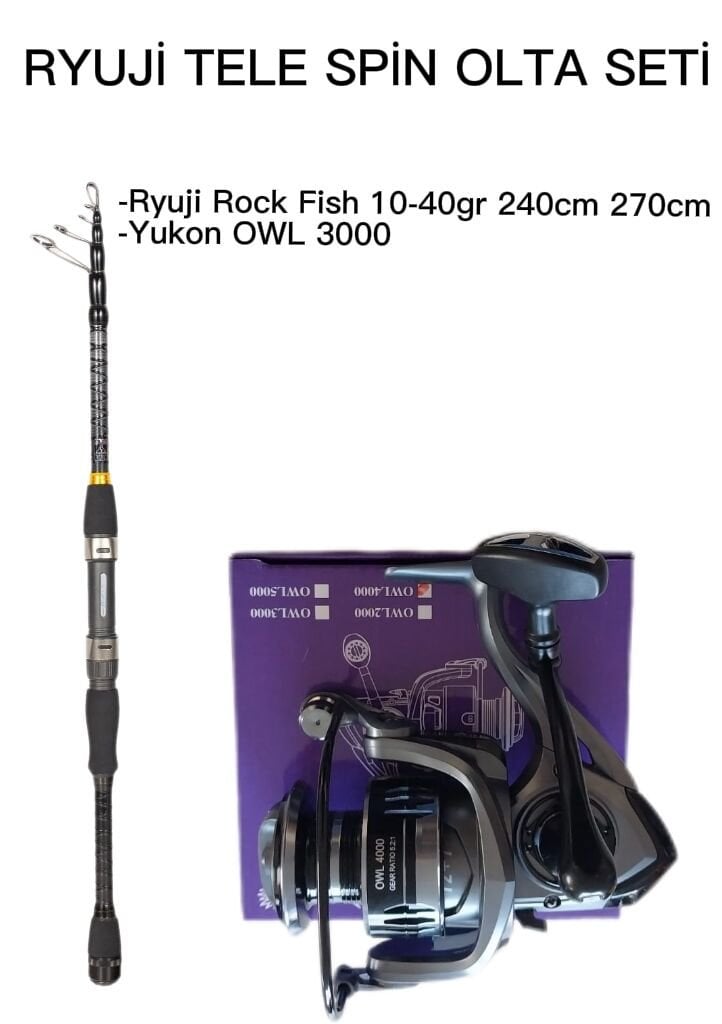 RYUJİ TELE SPİN OLTA SETİ