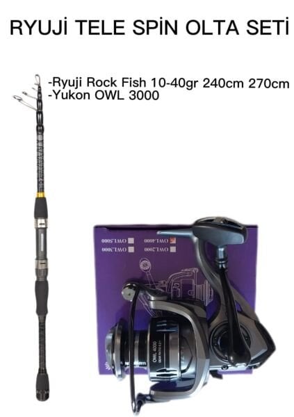 RYUJİ TELE SPİN OLTA SETİ