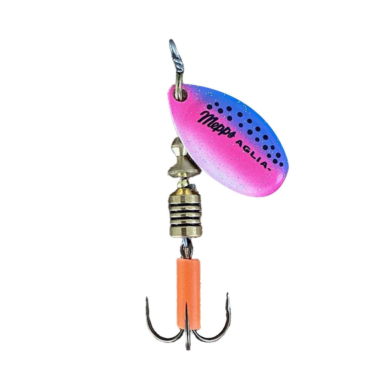 Mepps Rainbow Olta Kaşığı Mavi-Pembe Benekli UV