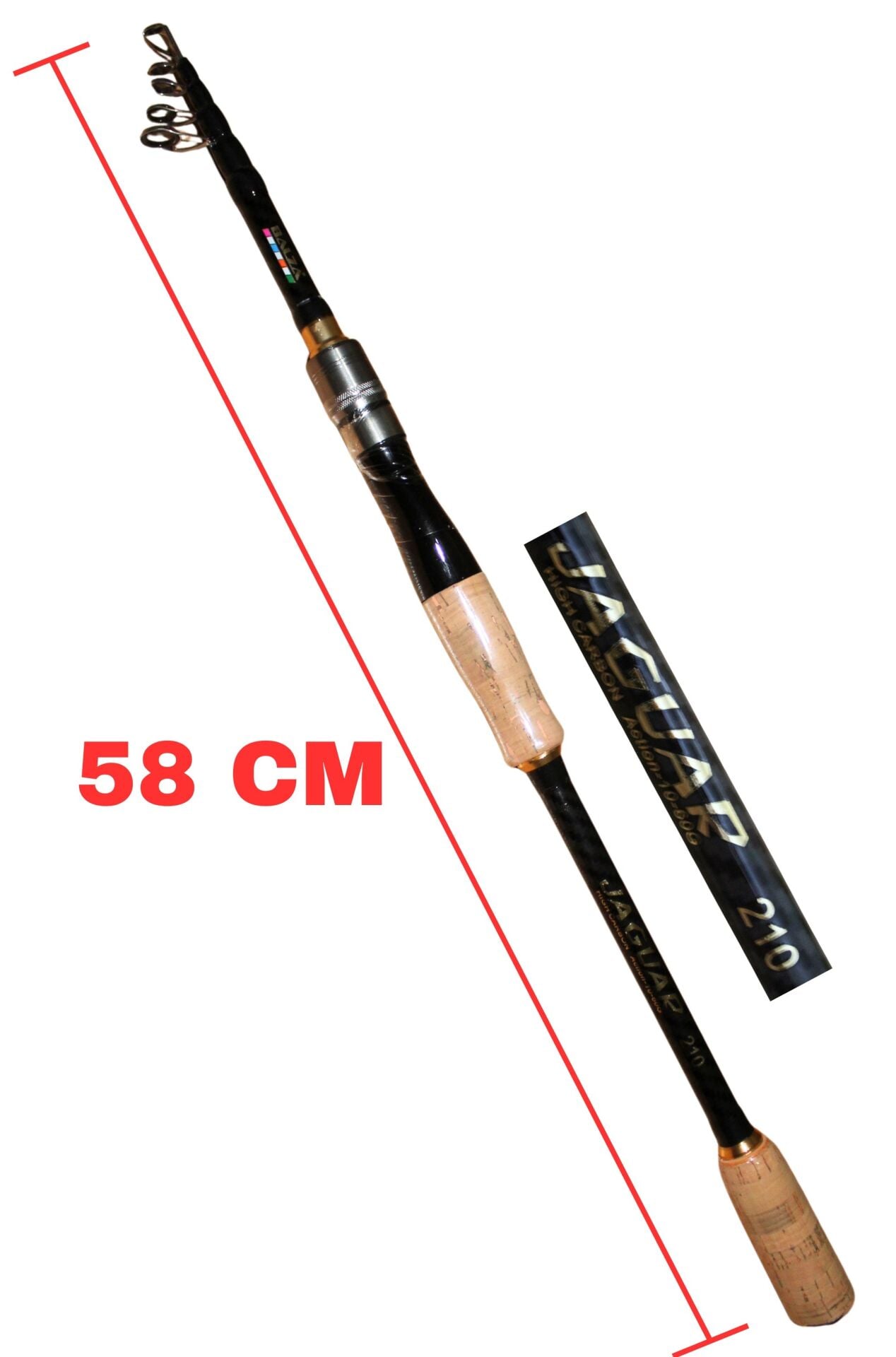 Balza Jaguar 10-60gr Telespin Karbon Olta Kamışı
