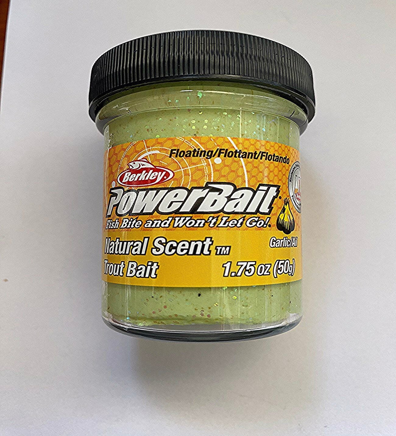 Berkley Power Bait Natural Scent Glitter – Garlic Gltr Küf Yeşili Sarımsaklı Hamur