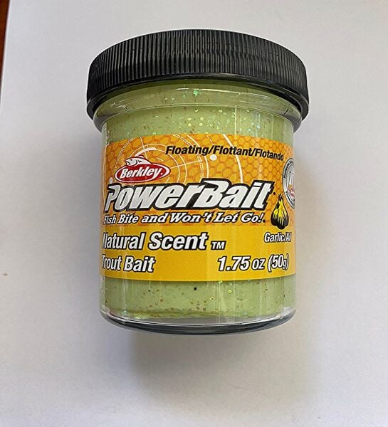 Berkley Power Bait Natural Scent Glitter – Garlic Gltr Küf Yeşili Sarımsaklı Hamur