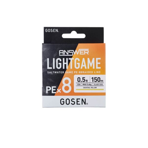 Gosen Answer Light Game x8 Yellow 150 Mt İp Misina