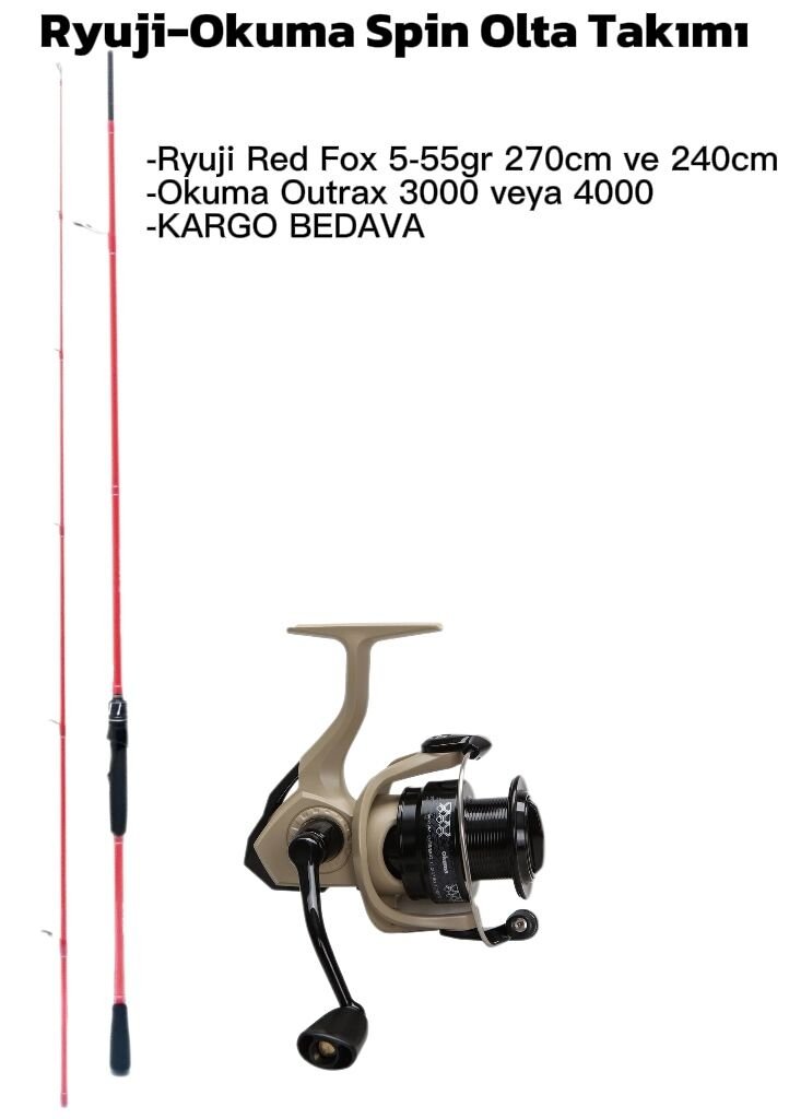 Ryuji Red Fox - Okuma Spin Olta Seti
