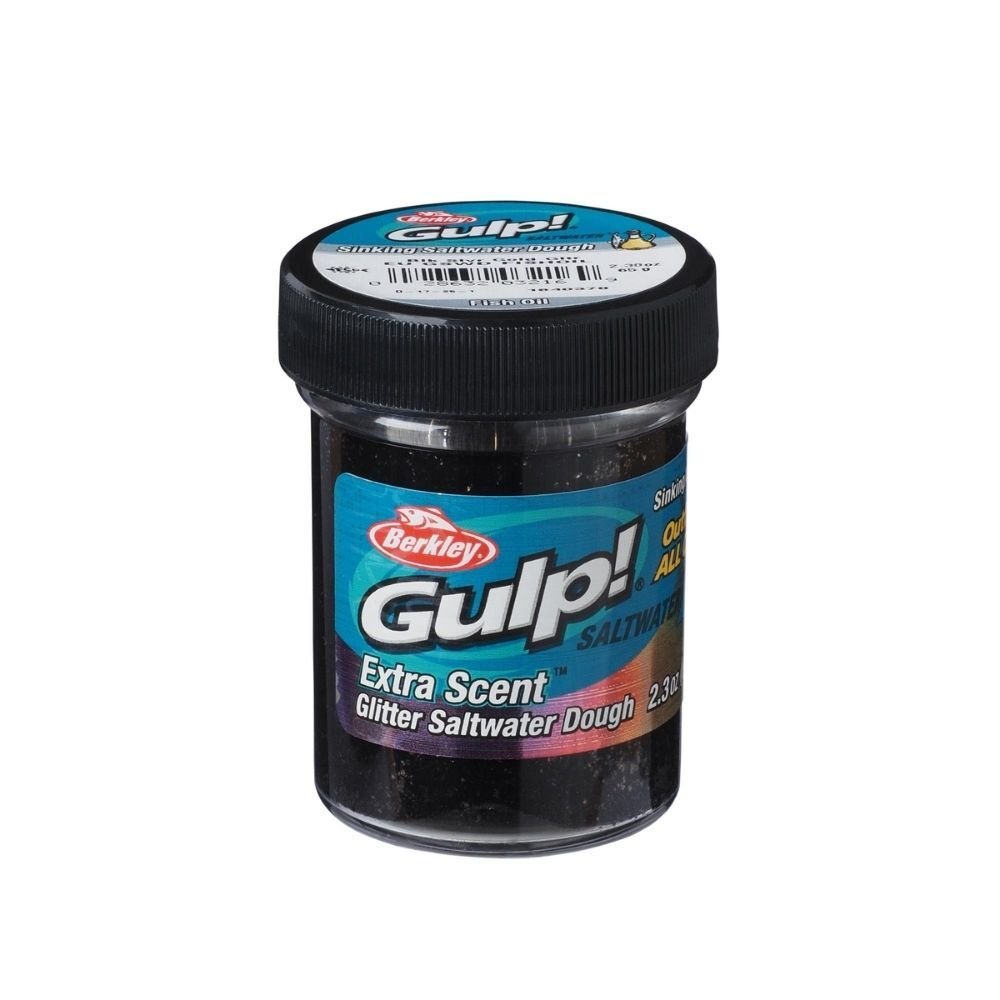 Berkley Gulp PowerBait Saltwater Hamur Sinking FISHOIL-BLACK SILVER