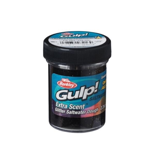 Berkley Gulp PowerBait Saltwater Hamur Sinking FISHOIL-BLACK SILVER