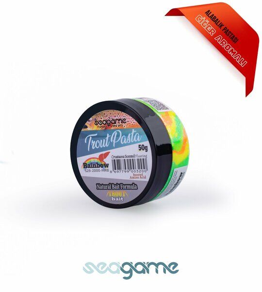 SEAGAME TROUT PASTA ALABALIK HAMURU CİĞERLİ SİMLİ YÜZEN 50G