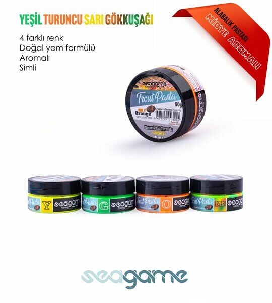 SEAGAME TROUT PASTA ALABALIK HAMURU MİDYELİ SİMLİ YÜZEN 50G