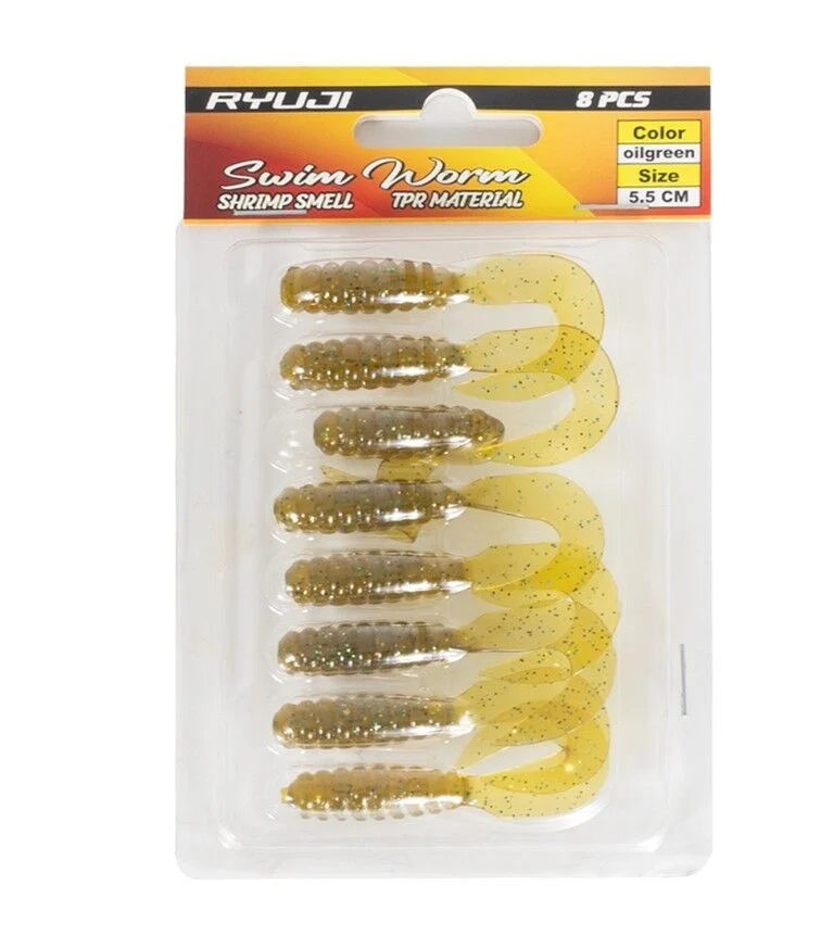 Ryuji Swim Worm 5.5 Cm Silikon Yem