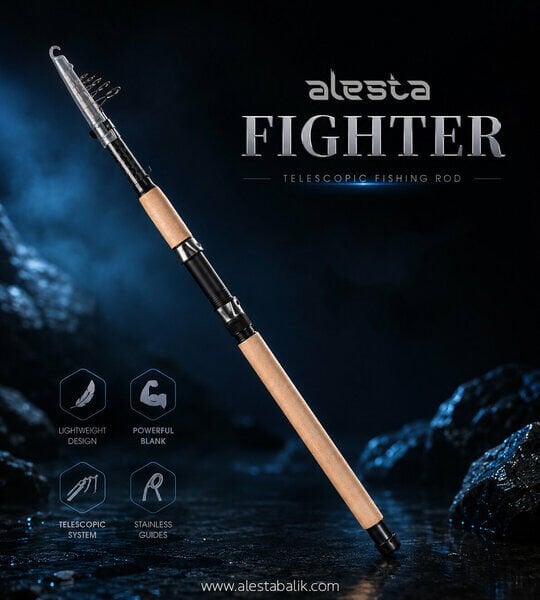 Alesta Fighter 270cm 50-100 gr Mix Karbon Teleskopik Olta Kamışı