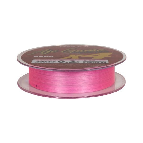 RYUJI AJI GAME 4X, 100M, PİNK İP MİSİNA 0.04mm