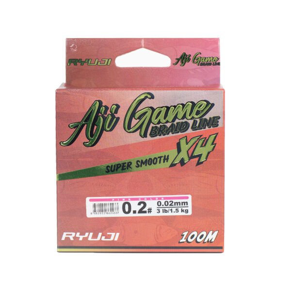 RYUJI AJI GAME 4X, 100M, PİNK İP MİSİNA 0.04mm