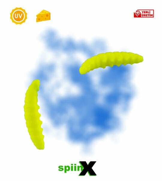 SpiinX LARVA 35MM 14P PEYNİR UV HOT YELLOW 18