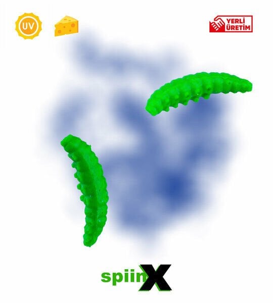SpiinX LARVA 35MM 14P PEYNİR UV HOT GREEN 36