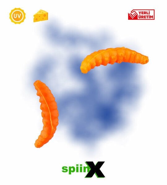 SpiinX LARVA 35MM 14P PEYNİR UV HOT ORANGE 30