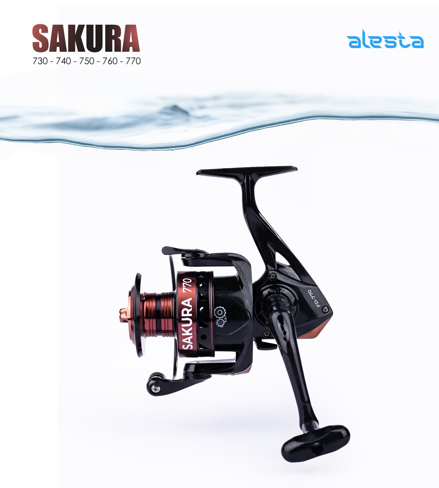 ALESTA SAKURA 7000 METAL KAFA CNC KOL 6+1 BB OLTA MAKİNESİ