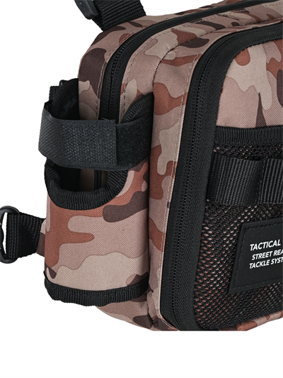 Fujin Tactical Vest Brown Camo Balıkçı Çantası