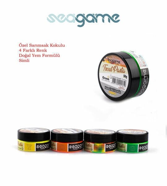 SEA GAME TROUT SARIMSAKLI SİMLİ ALABALIK HAMURU 50GR