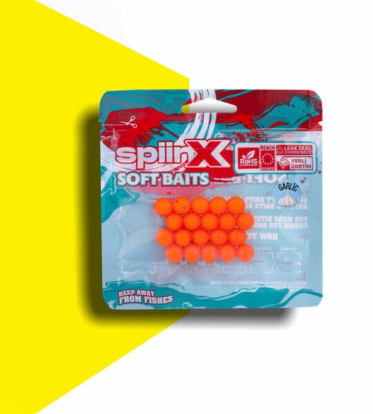 SPIINX BALIK YUMURTASI 10MM 20P SARIMSAKLI UV ORANGE