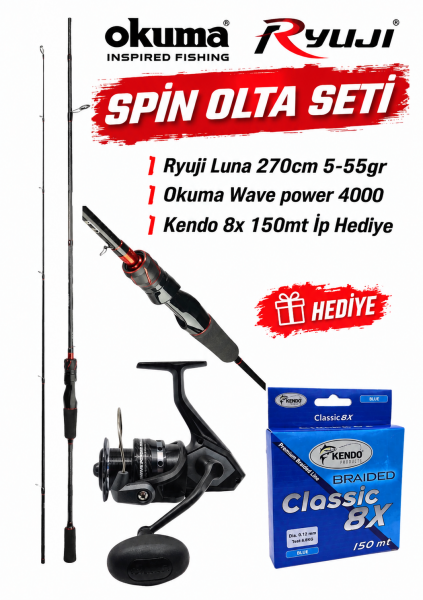 OKUMA - RYUJİ LUNA SPİN OLTA SETİ